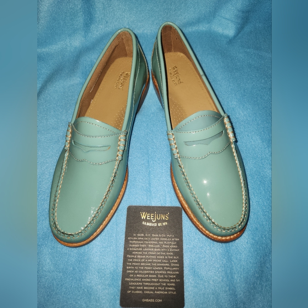 G.H. Bass & Co. Sky Blue Weejuns Loafers